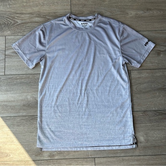 AND1 Mesh Ombre Crew Neck Short Sleeve Shirt - Picture 4 of 15